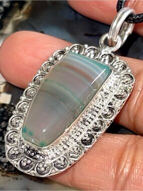 Pale Green Lace Agate 2”